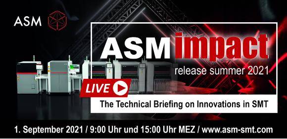 ASM stellt Neuheiten im Livestream vor